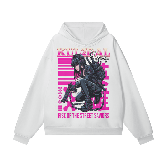 Oversize Heavyweight Hidden Pocket Fleece Hoodie - 460 GSM